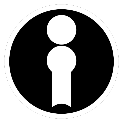 - Header Circle Logo, (Black Framed - 01)